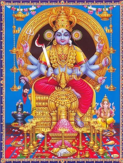 (3) BHADRA KAALI — The Deity Who Bestows You Riches In This Lifetime By Grabbing Them, Slithering Into The Kalachakras of Future Births